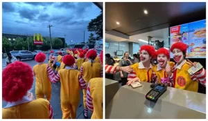 Estudantes chegam no McDonald's fantasiadas de Ronald McDonald e viralizam nas redes sociais mc-donalds