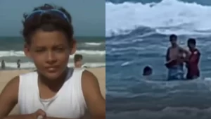 Garoto de 11 anos salva turista de afogamento na Praia do Futuro
