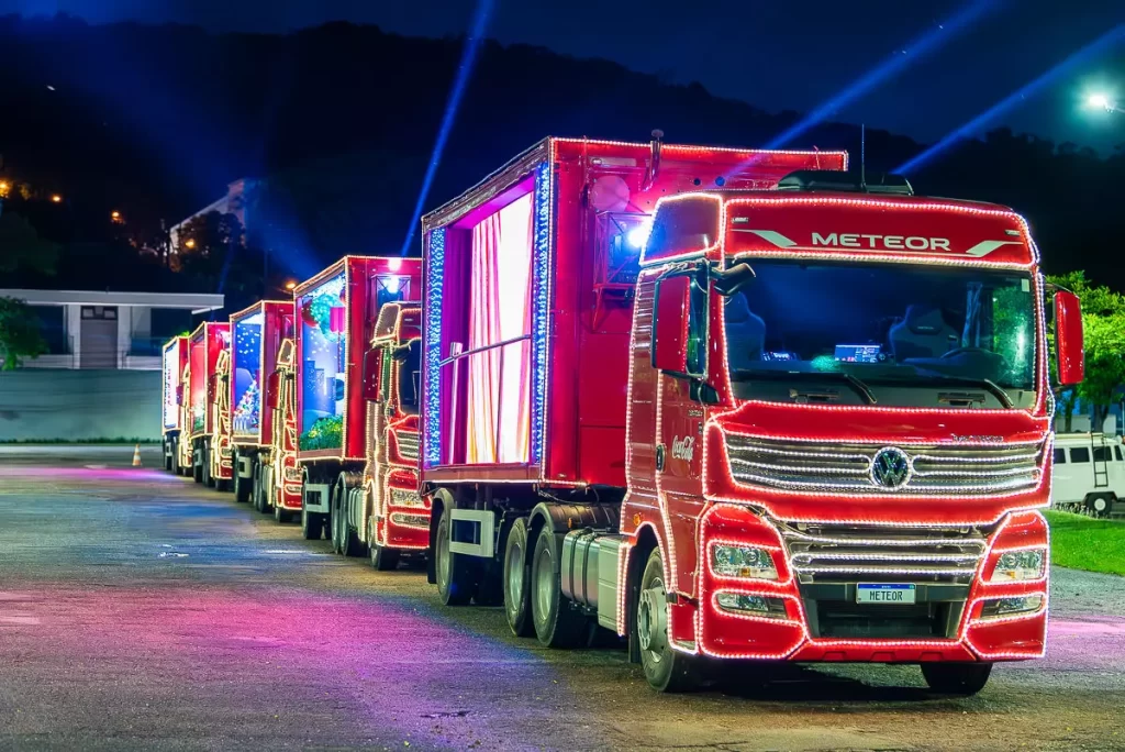 Caravana gratuita de Natal da Coca-Cola