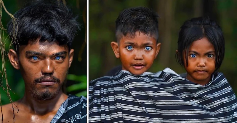 Tribo na Indonésia tem síndrome rara que faz pessoas nascerem com olhos azuis vivos