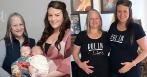 Mãe e filha ficam grávidas do mesmo homem e bebês nascem com semanas de diferença mae-e-filha (1)