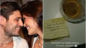 Daniel Rocha encontra bilhete de Vitória Strada antes do BBB e emociona seguidores