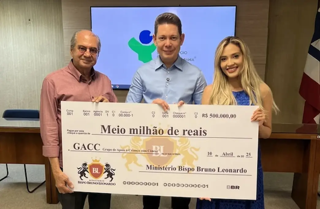 Bispo Bruno Leonardo doa R$ 500 mil ao GACC-BA após ser citado em relatório da PF