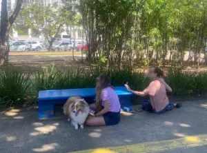 Moradora se joga no chão para escapar de tiros durante tiroteio em praça da Pituba df (1)