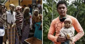 Conheça o impactante ritual na Indonésia, que tira os mortos dos túmulos para que passem um dia todo com a família indonesia