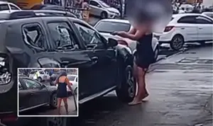 Mulher flagra traição e destrói carro do marido em Salvador- Veja vídeo trabalho1442